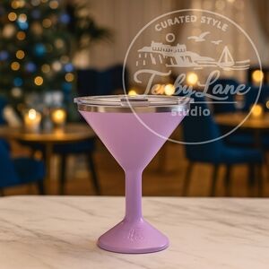 ORCA Tini 13oz Lilac Stainless Steel Insulated Martini Cup Vacuum Double Wall